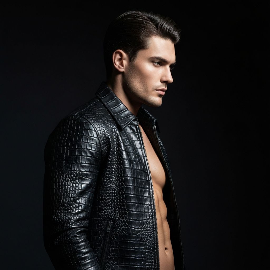 The Nero Crocodile Jacket